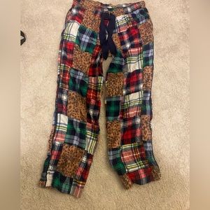 Aerie Cheetah & Plaid Pajama Pants